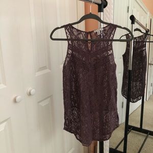 Purple wool top